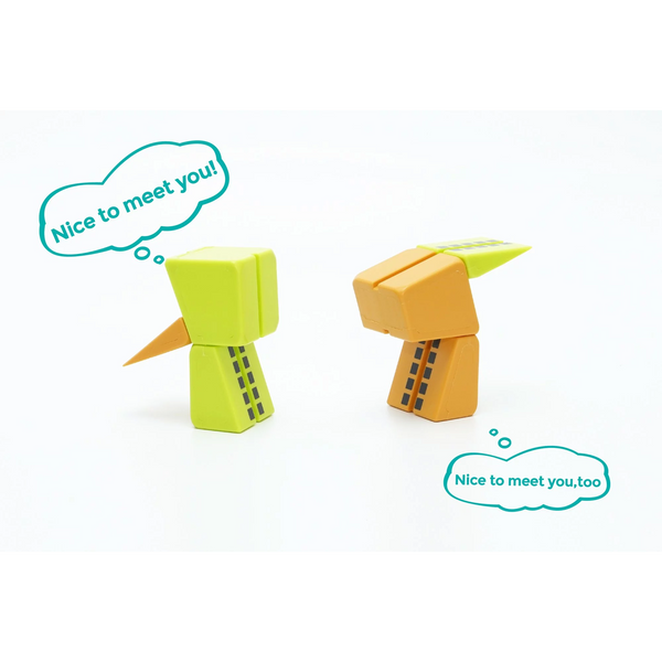 Qbi 磁吸軌道玩具車 - 雙色斜坡 擴充配件 (6件裝)