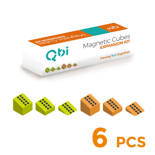 Qbi Magnetic Cubes Expansion Kit – Slopes (6Pcs)