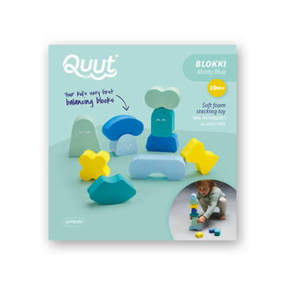 Quut Blokki - Balancing Shapes - Minty Green