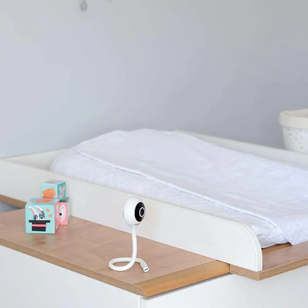 Red Castle Changing Mat - Fleur De Coton ® Pearl Grey