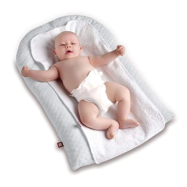 Red Castle Changing Mat - Fleur De Coton ® Pearl Grey