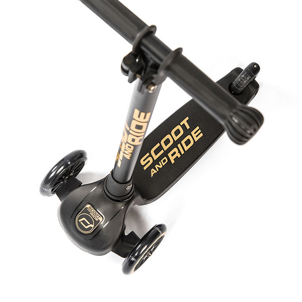 Scoot And Ride HighwayKick 3 LED – Black Gold Limited