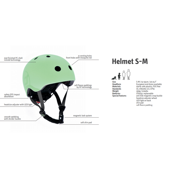 Scoot And Ride 可調校兒童頭盔頭盔 (S-M) – 橘紅色