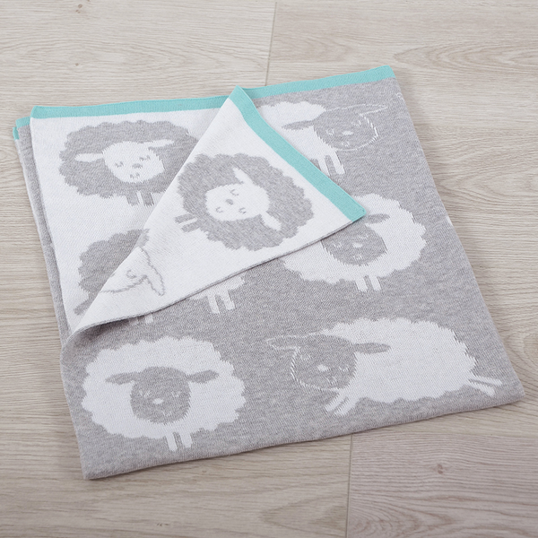 Silvercloud Counting Sheep Pram Blanket