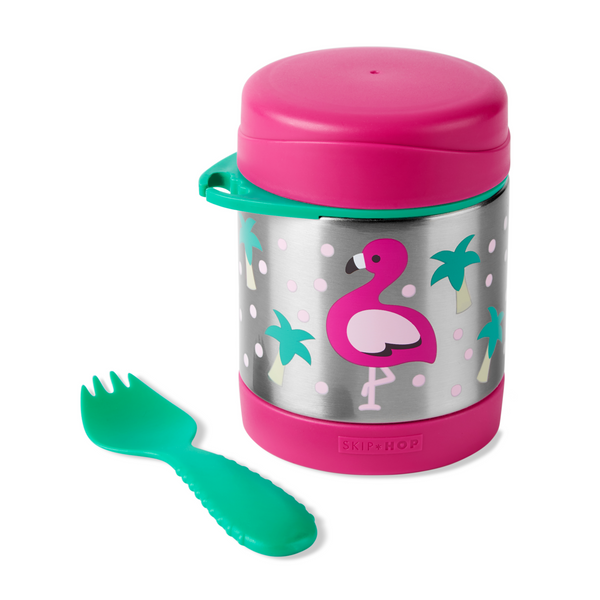 Skip Hop Zoo Insulated Food Jar 325ml – Flamingo