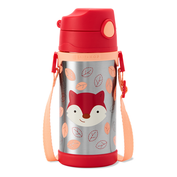 Skip Hop Zoo Insulated Stainless Steel Straw Bottle 360ml – Fox