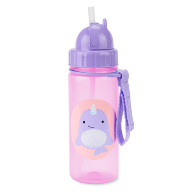 Skip Hop Zoo PP Straw Bottle 13 Oz – Narwhal