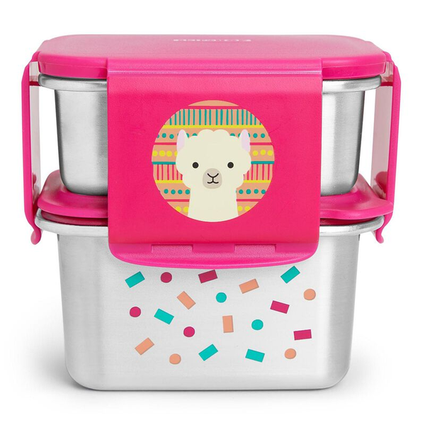 Skip Hop Zoo Stainless Steel Lunch Kit - Llama