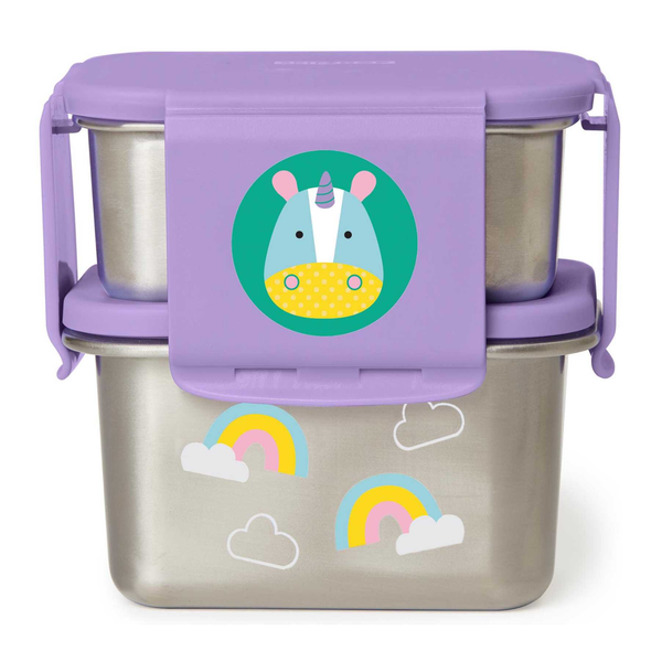 Skip Hop Zoo Stainless Steel Lunch Kit - Unicorn