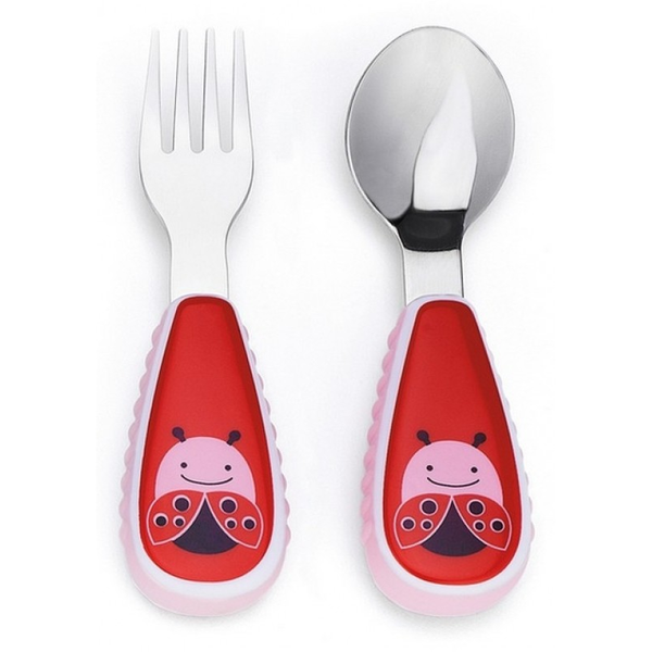 Unique Spoon and Fork Set For Newborn Baby Eating Training Easy To Hold for  Feeding Food Children Flatware Feeding ForksBlue in 2023