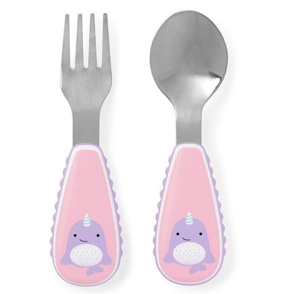 Skip Hop Zootensils Fork & Spoon - Narwhal