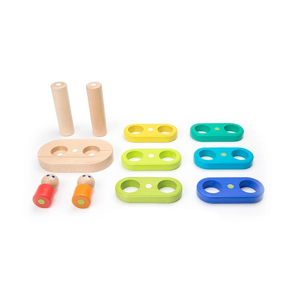 Tegu Magnetic Floating Stacker – Blue/Green