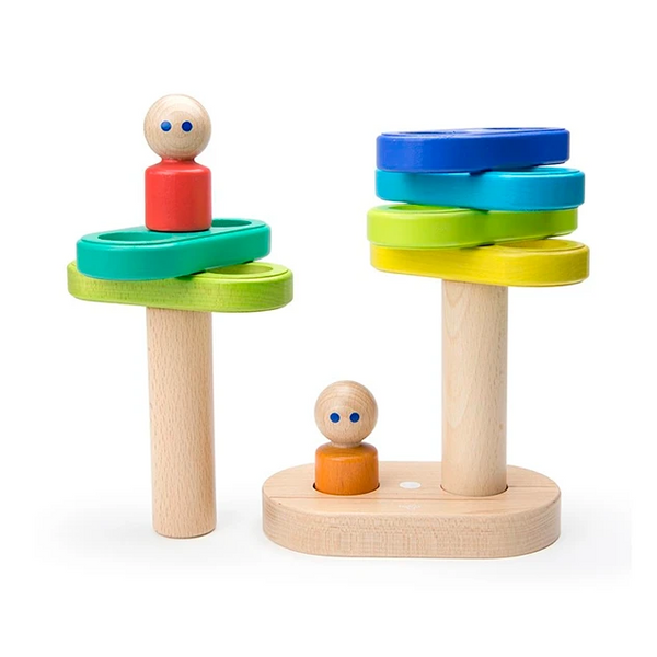 Tegu Magnetic Floating Stacker – Blue/Green