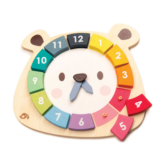 Tender Leaf Bear Colors Clock