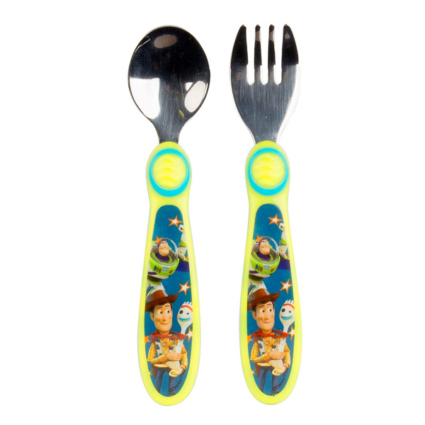 The First Years Disney Fork & Spoon Set – Toy Story Green