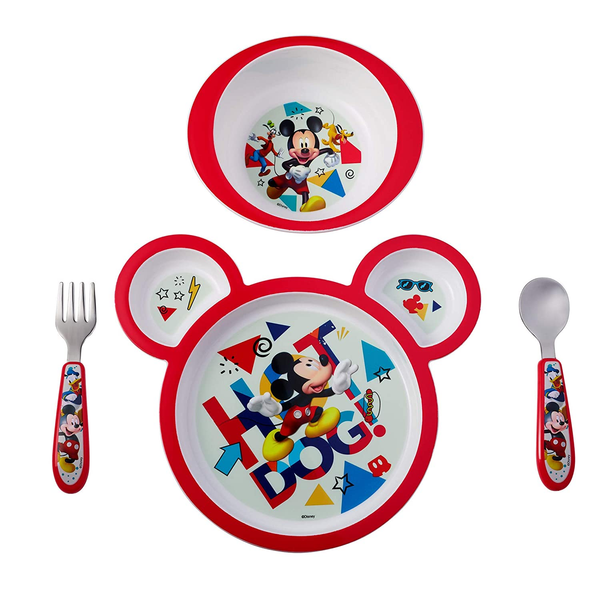 The First Years Disney Happy Helpers Feeding Set 4Pcs – Mickey Mouse