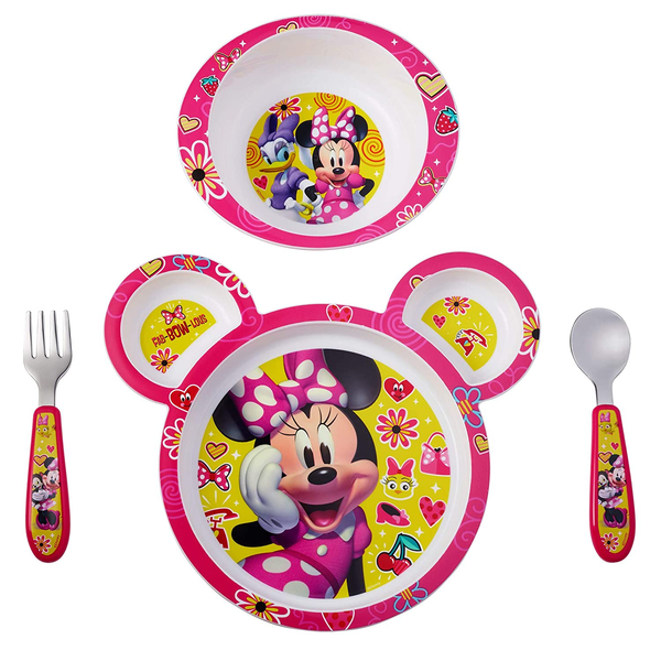 The First Years Disney Happy Helpers Feeding Set 4Pcs – Minnie Mouse