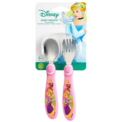 The First Years Easy Grasp Sculpted Flatware Set - Disney Princess