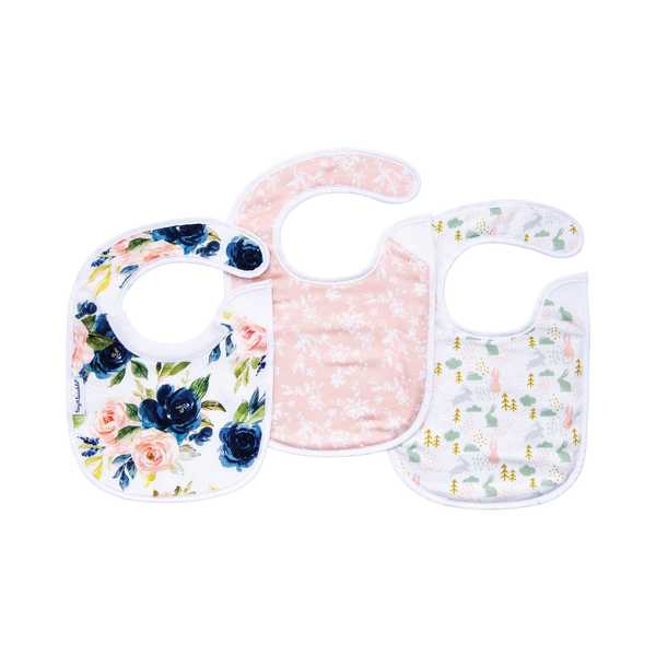 Tiny Twinkle Feeder Bib 3Pk - Blush Set