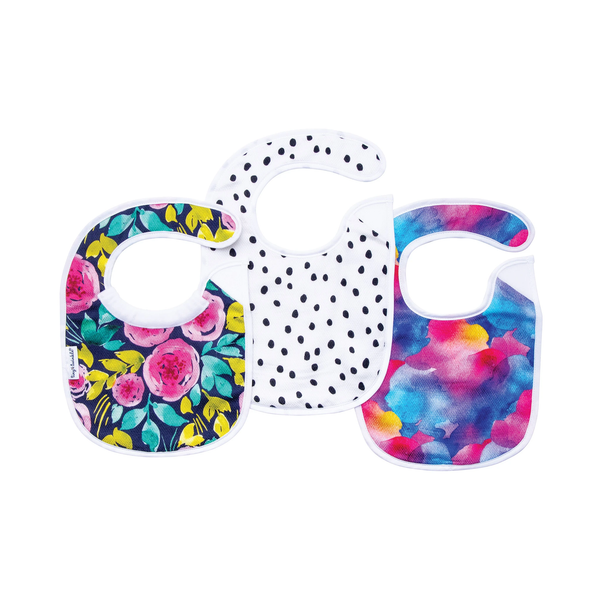 Tiny Twinkle Feeder Bib 3Pk - Painted Peony Set