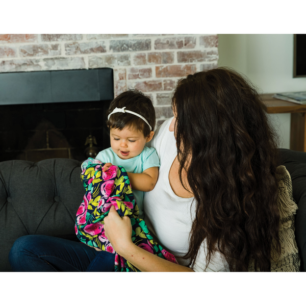 Tiny Twinkle Kaffle韓式提花編織紗巾 – 水墨花