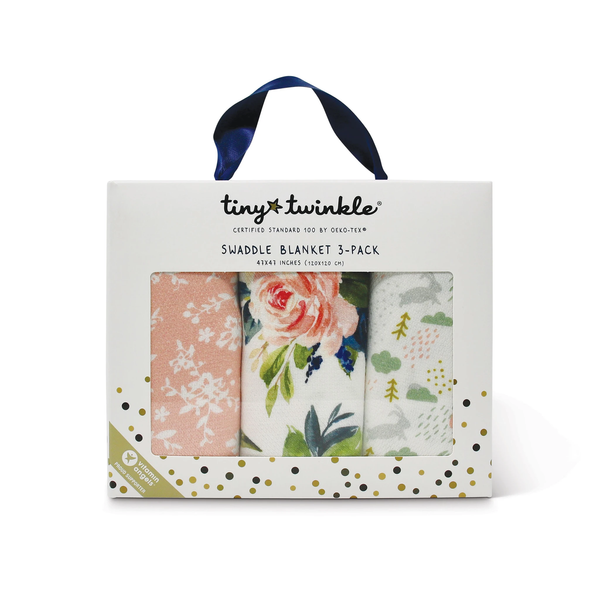 Tiny Twinkle Kaffle® Swaddle Blanket 3Pk - Blush Set