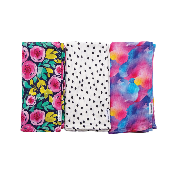 Tiny Twinkle Kaffle® Swaddle Blanket 3Pk - Painted Peony Set