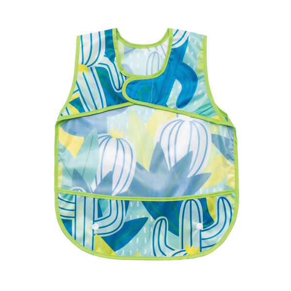 Tiny Twinkle Mess-Proof Apron Bib - Saguaro