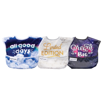 Tiny Twinkle Mess-Proof Easy Bib 3Pk - Unisex Set 1