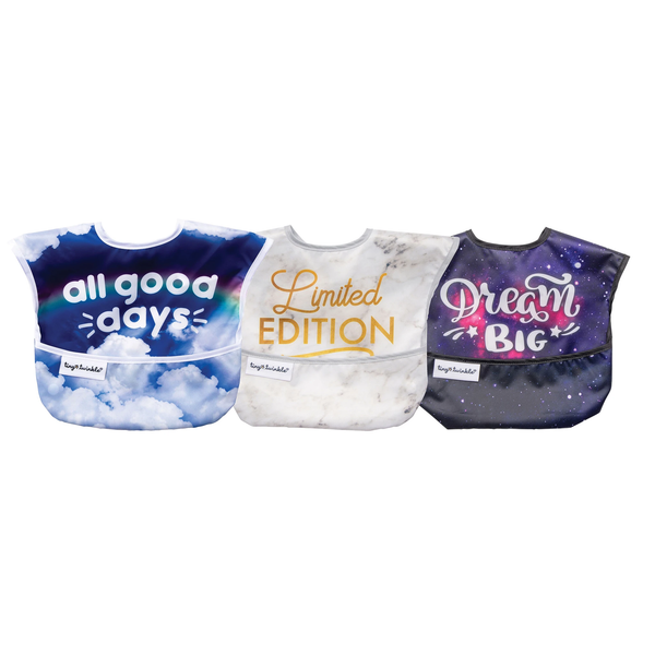 Tiny Twinkle Mess-Proof Easy Bib 3Pk - Unisex Set 1