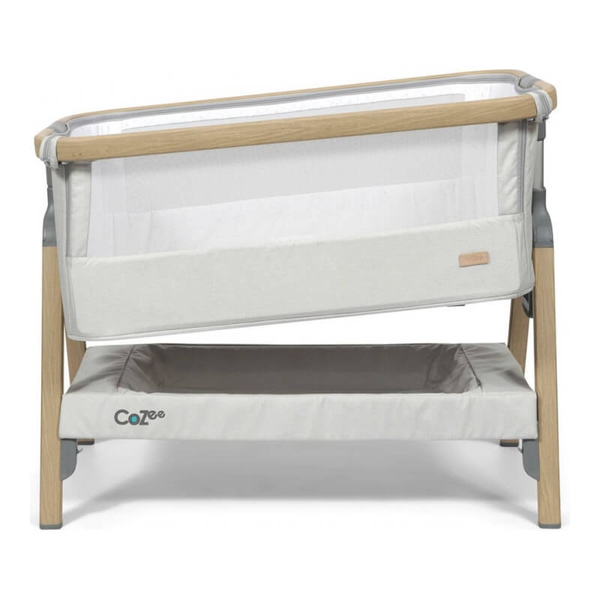 Tutti Bambini Cozee Bedside Crib Oak/Silver